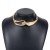 occidental style exaggerating Metal wind three-dimensional buckle necklace  samll personality chain