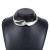 occidental style exaggerating Metal wind three-dimensional buckle necklace  samll personality chain