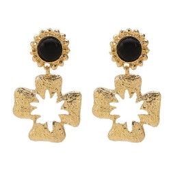 mediumvintage hollow carving cross ear stud  occidental style samll earrings