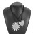  personality trend Alloy sun flower pendant love creative color long necklace