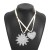  personality trend Alloy sun flower pendant love creative color long necklace