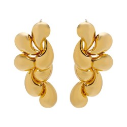 E fashion drop splice flowers Metal earrings  occidental style Street Snap sur..