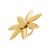 ( Gold)R occidental style Autumn and Winter flowers sun Leaf temperament Metal lady ring  wind