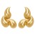 E occidental style retro Metal Earring  personality all-Purpose drop heart-shaped ear stud