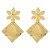 E occidental style ins wind personality Metal temperament Earring retro creative flowers earrings