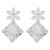 E occidental style ins wind personality Metal temperament Earring retro creative flowers earrings