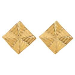 E mediumvintage flower geometry ear stud  brief day Earring woman