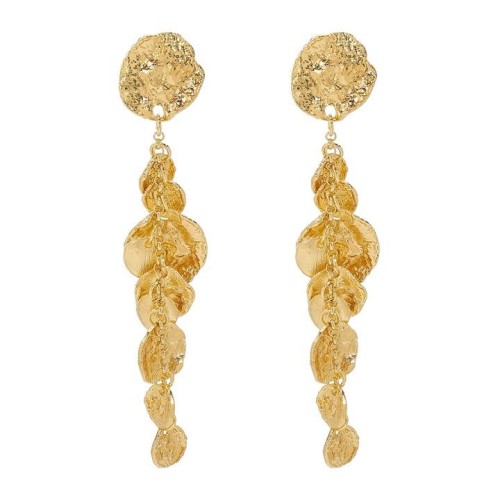 E occidental style wind Metal fashion Earring  retro personality long style pendant earrings
