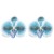 occidental style Country style imitate butterfly flowers ear stud woman  sweet exaggerating wind flowers necklace