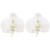 occidental style Country style imitate butterfly flowers ear stud woman  sweet exaggerating wind flowers necklace