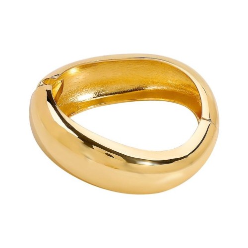 occidental style surface Irregular geometry bangle  exaggerating personality Metal textured