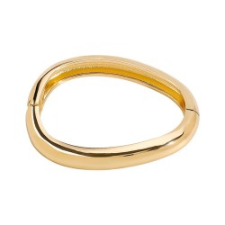 occidental style  retro personality Irregular Metal surface geometry bangle wo..