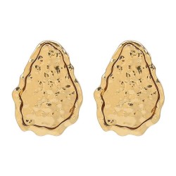 E retroins wind earrings  brief wind Irregular Metal ear stud woman
