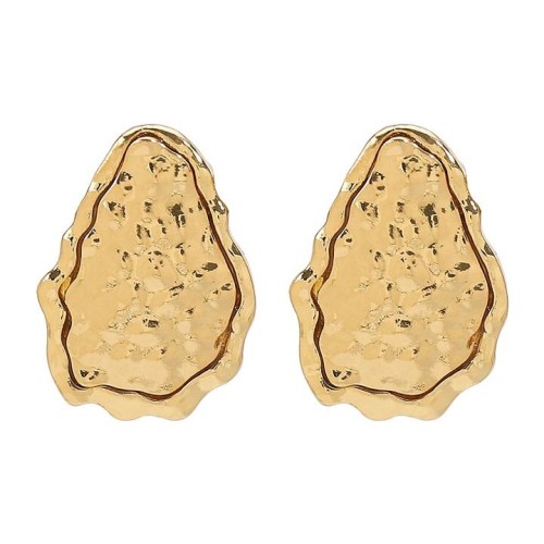 E retroins wind earrings  brief wind Irregular Metal ear stud woman