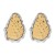E retroins wind earrings  brief wind Irregular Metal ear stud woman