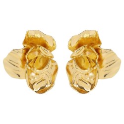 E exaggerating three-dimensional retro ear stud  occidental style Metal textur..