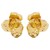 E exaggerating three-dimensional retro ear stud  occidental style Metal textured flowers flower Earring