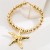 occidental style beads starfish Alloy pendant necklace personality trend clavicle chain exaggerating wind