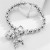 occidental style Metal big flowers pendant beads necklace wind trend exaggerating fashion Street Snap clavicle c
