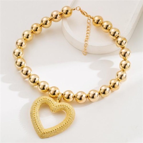 occidental style Alloy beads necklace brief wind beads long style love pendant high fashion necklace