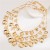  wind personality necklace multilayer geometry Leaf pendant necklace personality trend necklace