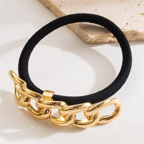 occidental style temperament geometry Metal high elasticity wind circle personality Double hollow half Modeling