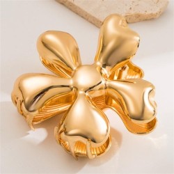  occidental style flowers Metal head hair clip personality flowers geometry fa..