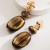 occidental style medium wind geometry ear stud woman fashion high silver earrings woman temperament elegant banq