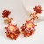  occidental style exaggerating Alloy diamond imitate flowers earrings woman creative fashion high flowers Earri