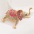 occidental style trend long diamond brooch creative cartoon lovely temperament all-Purpose flower
