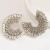 occidental style fashion luxurious exaggerating earrings retro palace temperament color flash diamond hollow ea