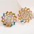 occidental style exaggerating personality geometry Round earrings diamond fashion new classic all-Purpose ear s