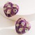 occidental style retro high Earring handmade enamel color ear stud woman samll love flash diamond earrings