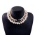 fashion multilayer Pearl necklace pure handmade bow necklace exaggerating temperament clavicle chain