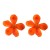 exaggerating flowers resin temperament lady earrings occidental style