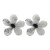 exaggerating flowers resin temperament lady earrings occidental style