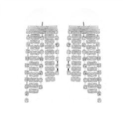 fully-jewelled exaggerating luxurious bride temperament elegant lady earrings ..