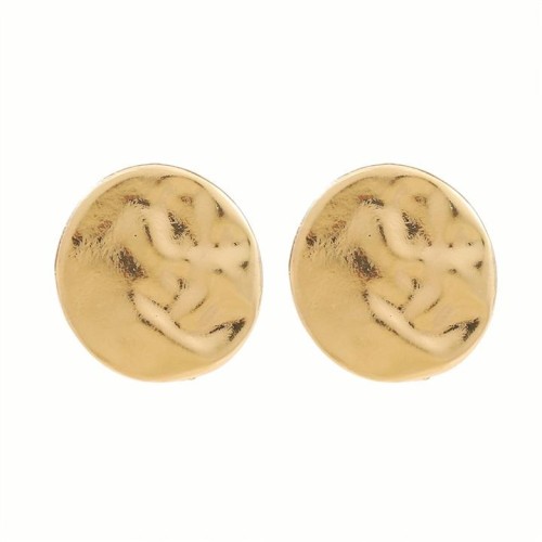 Metal Round Irregular temperament lady earrings occidental style