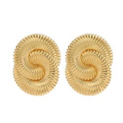 Metal pattern exaggerating temperament lady earrings occidental style