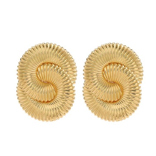 Metal pattern exaggerating temperament lady earrings occidental style