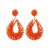 Bohemia exaggerating earrings womanins wind exaggerating handmade weave earrings