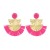 Metal handmade weave Bohemian style temperament lady earrings