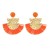 Metal handmade weave Bohemian style temperament lady earrings