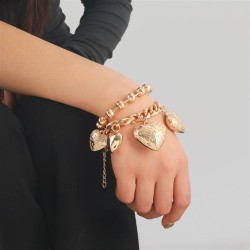 love pendant charm lady bracelet two occidental style
