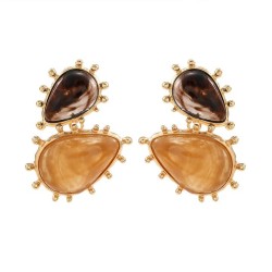resin lady temperament earrings occidental style