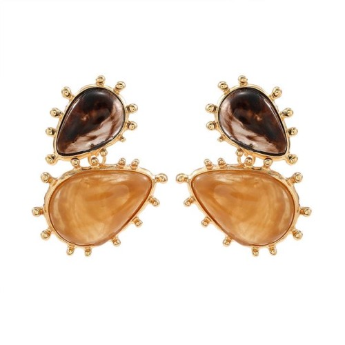 resin lady temperament earrings occidental style