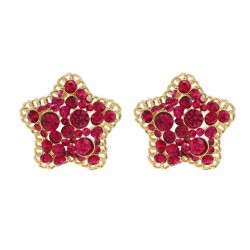 fully-jewelled multicolor star temperament luxurious lady earrings occidental ..
