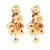 Metal leaves tassel temperament lady earrings earrings  occidental style