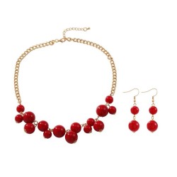beads retro necklace clavicle chain temperament agate high lady set occidental..