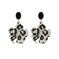 leopard trend flowers pendant lady temperament earrings occidental style earri..